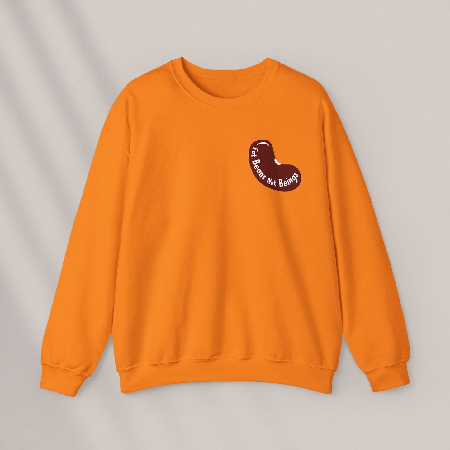 Eat Beans Not Beings. Crewneck Sweatshirt