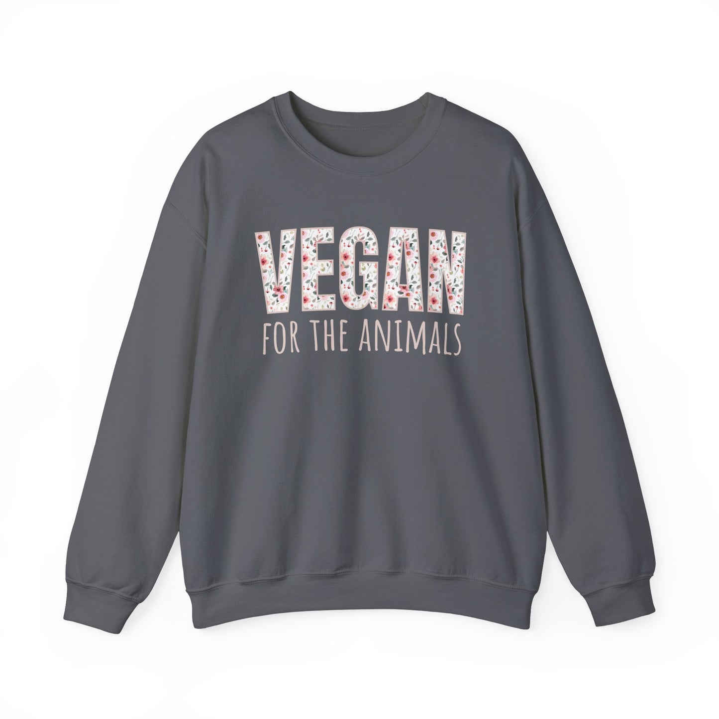 Pink Flowers for the Animals. Crewneck Sweatshirt