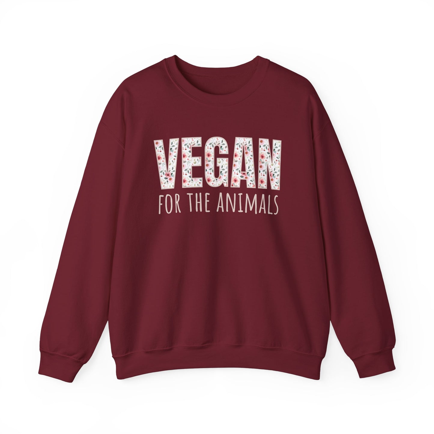 Pink Flowers for the Animals. Crewneck Sweatshirt