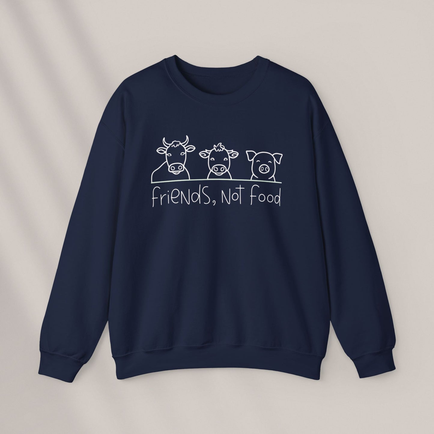 Friends Not Food. Crewneck Sweatshirt