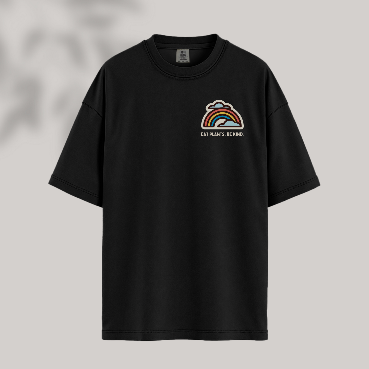 Eat Plants. Be Kind. Rainbow Tee