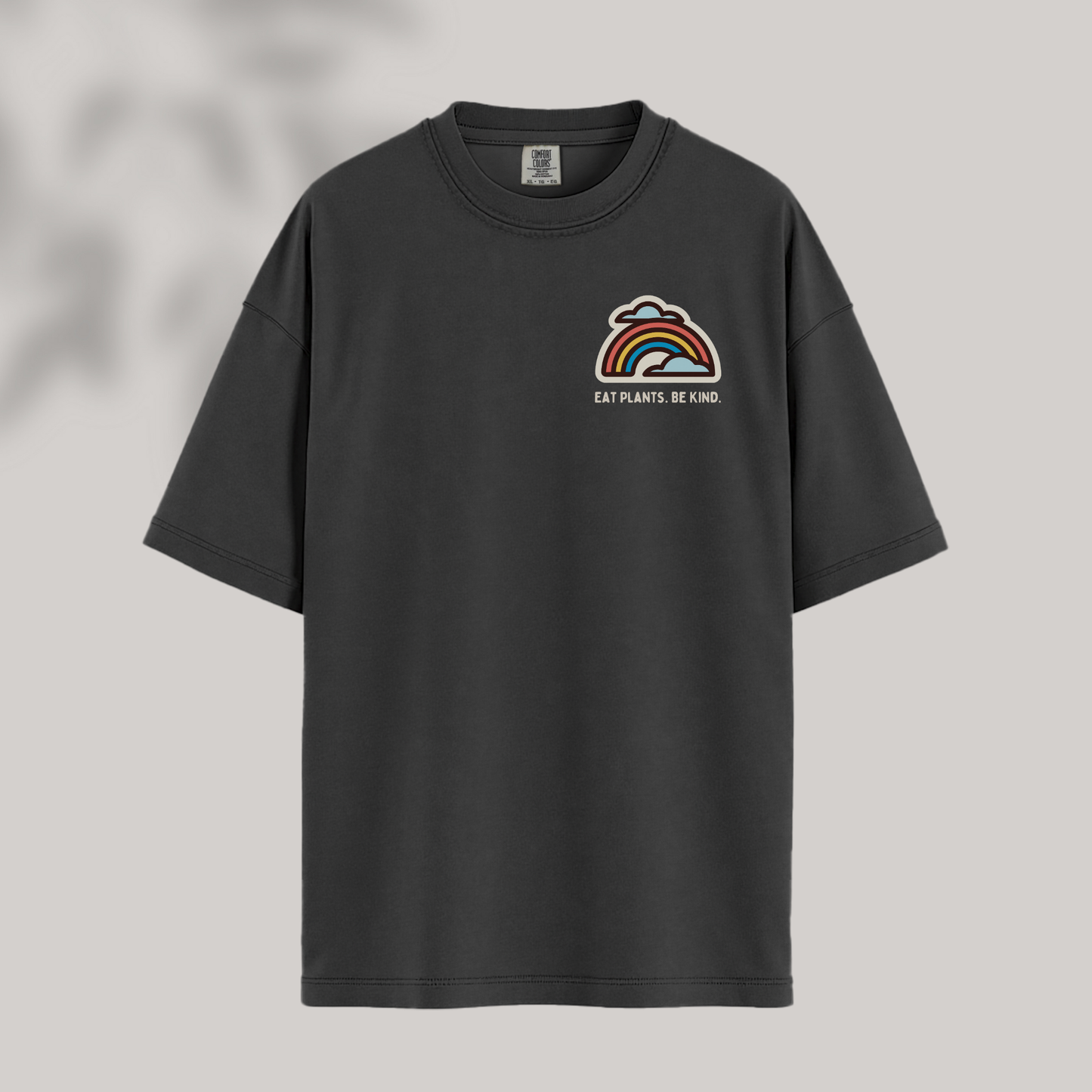 Eat Plants. Be Kind. Rainbow Tee