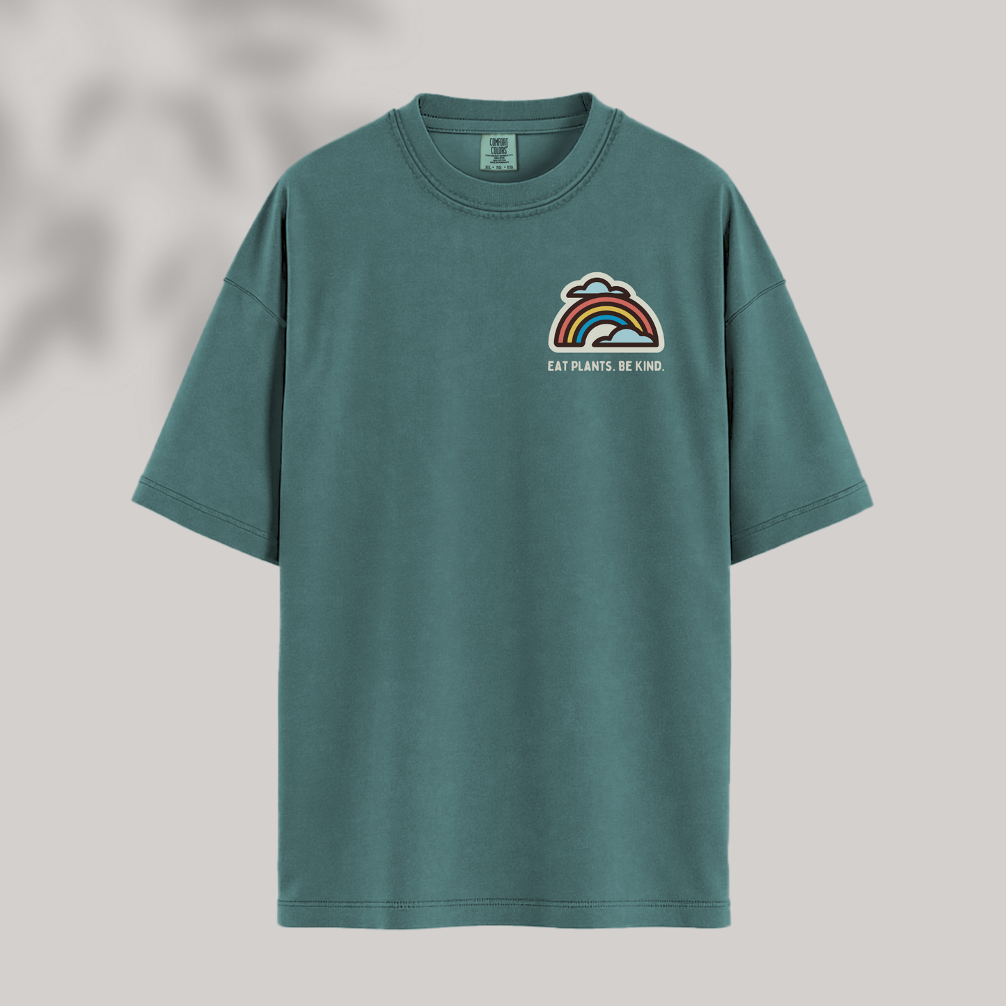 Eat Plants. Be Kind. Rainbow Tee