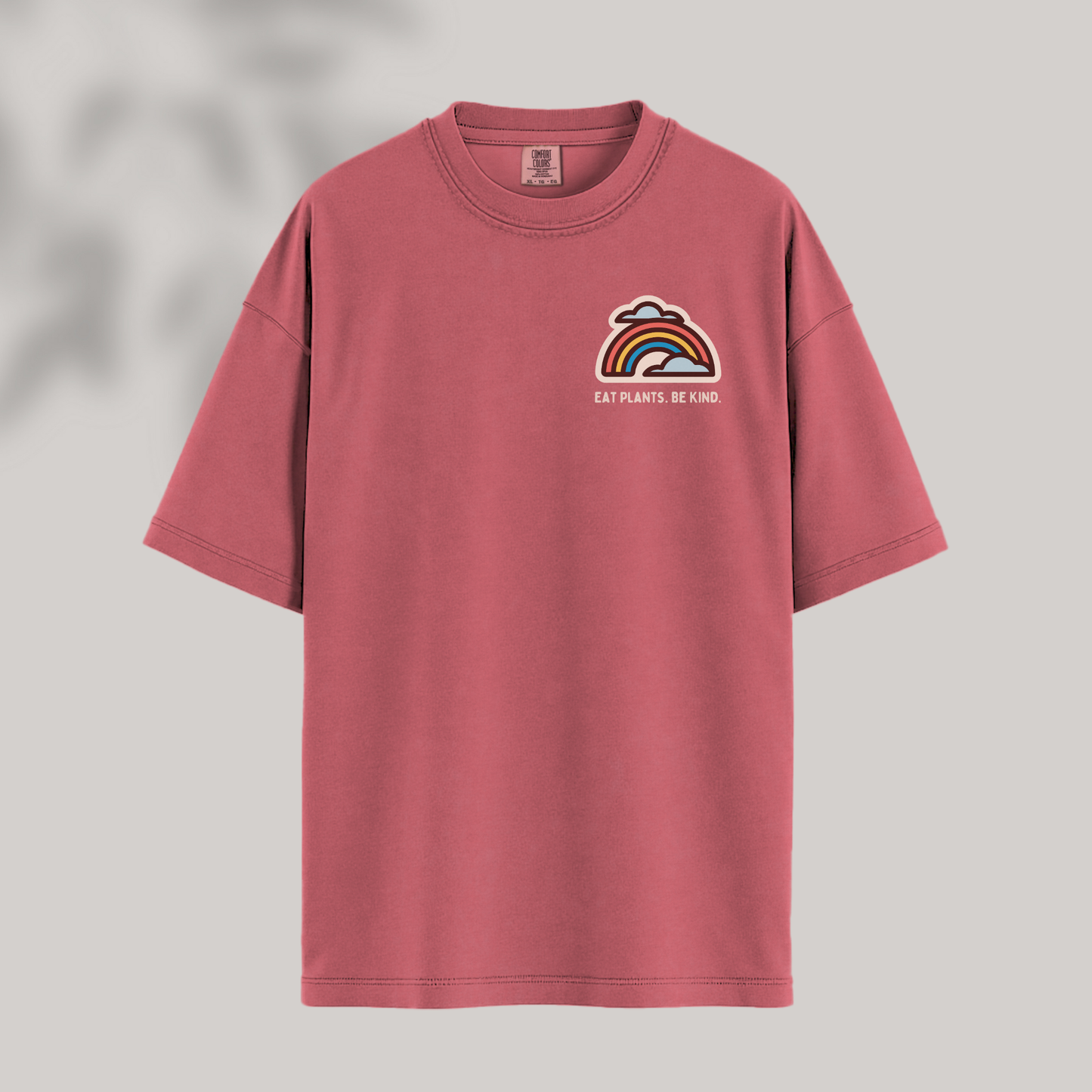Eat Plants. Be Kind. Rainbow Tee