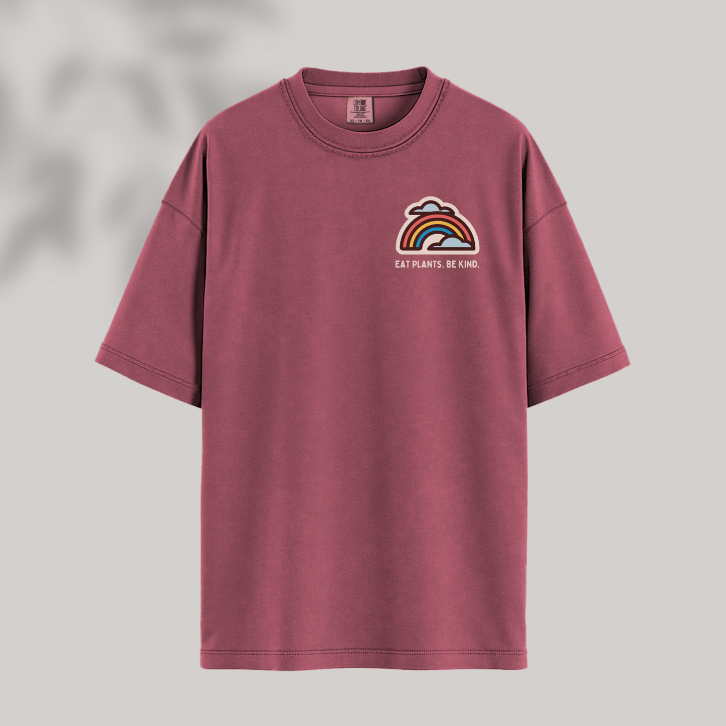 Eat Plants. Be Kind. Rainbow Tee