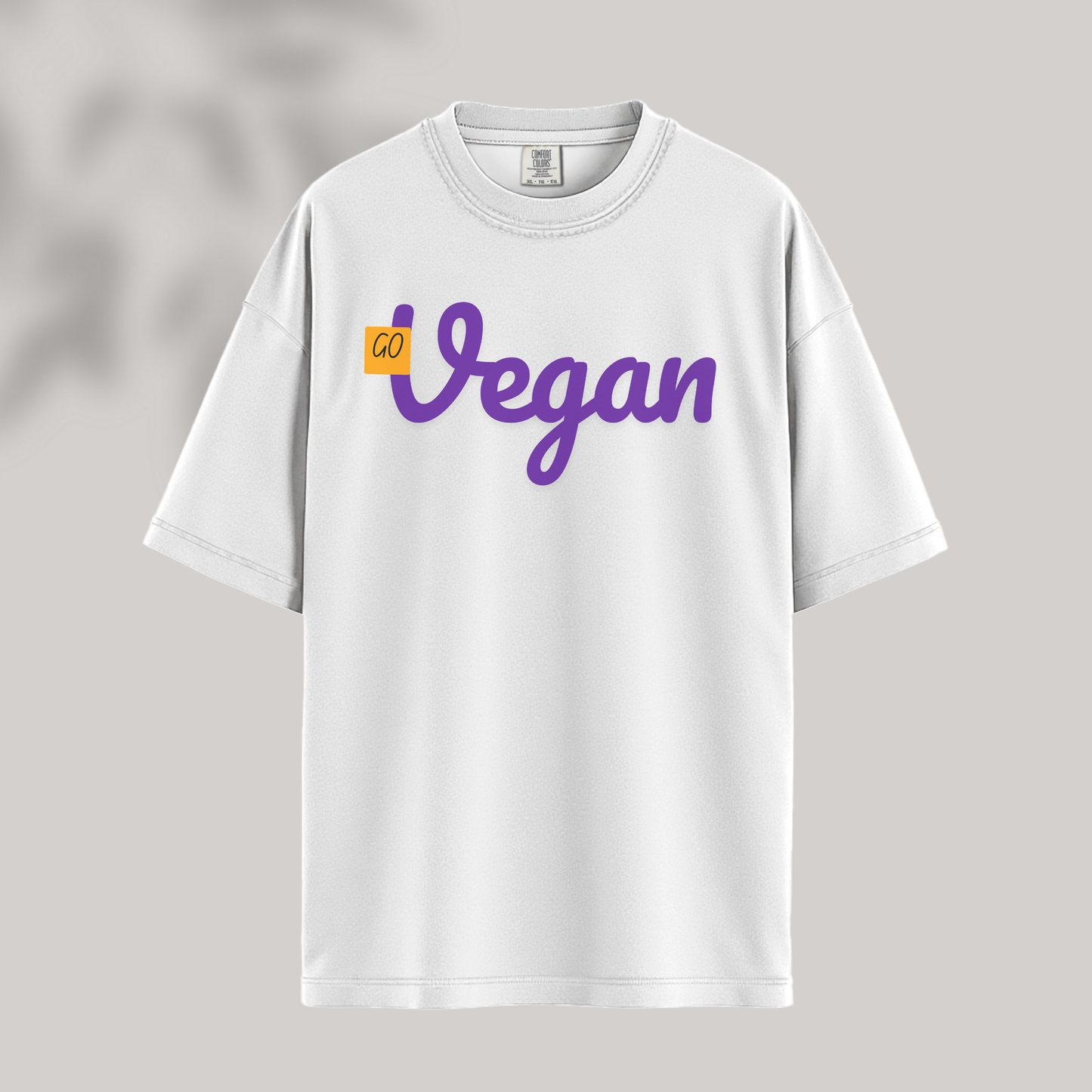 Go Vegan Purple & Orange Tee