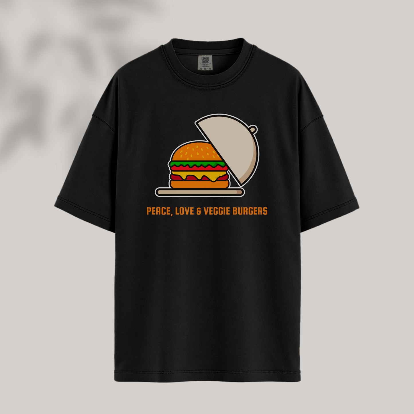 Peace, Love & Veggie Burgers Tee