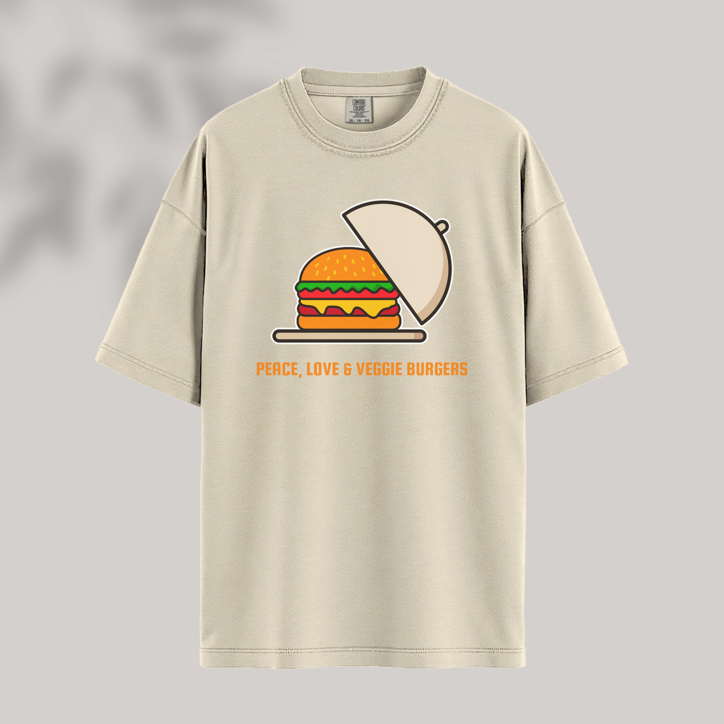 Peace, Love & Veggie Burgers Tee