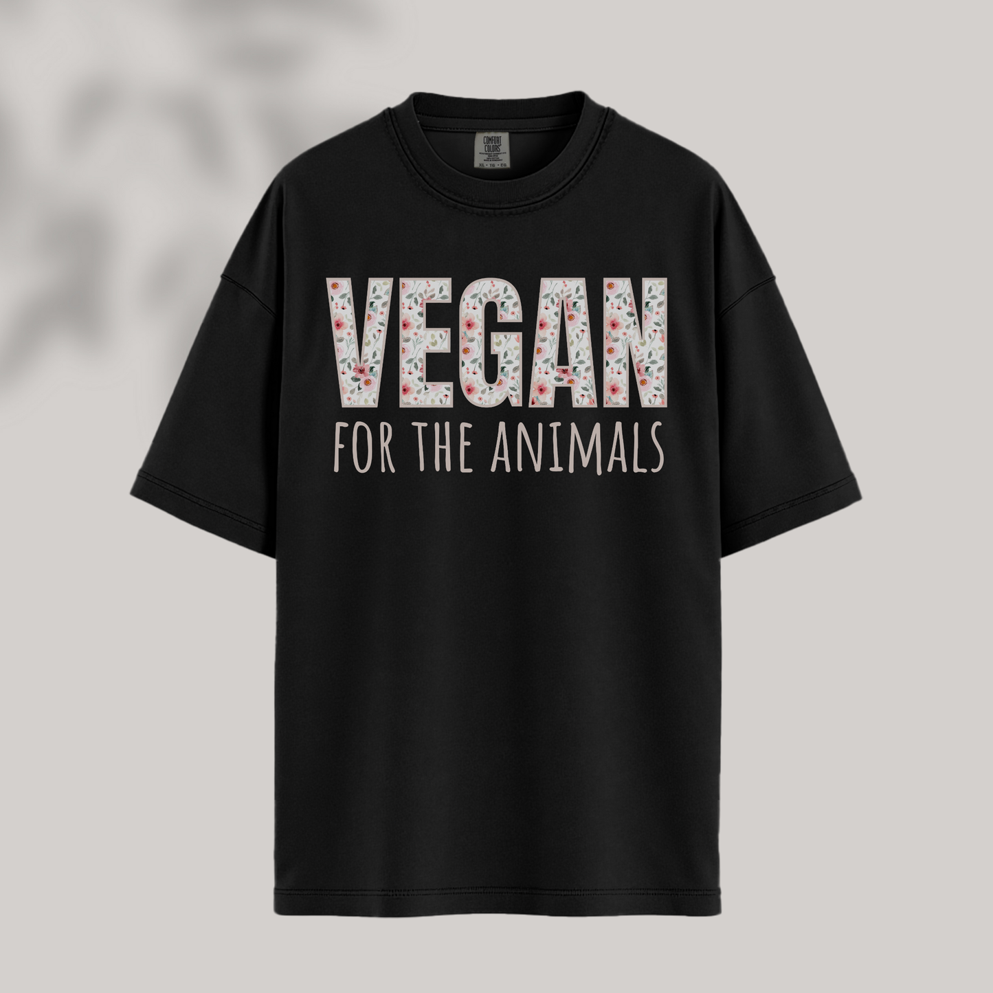 Pink Flowers for the Animals Tee