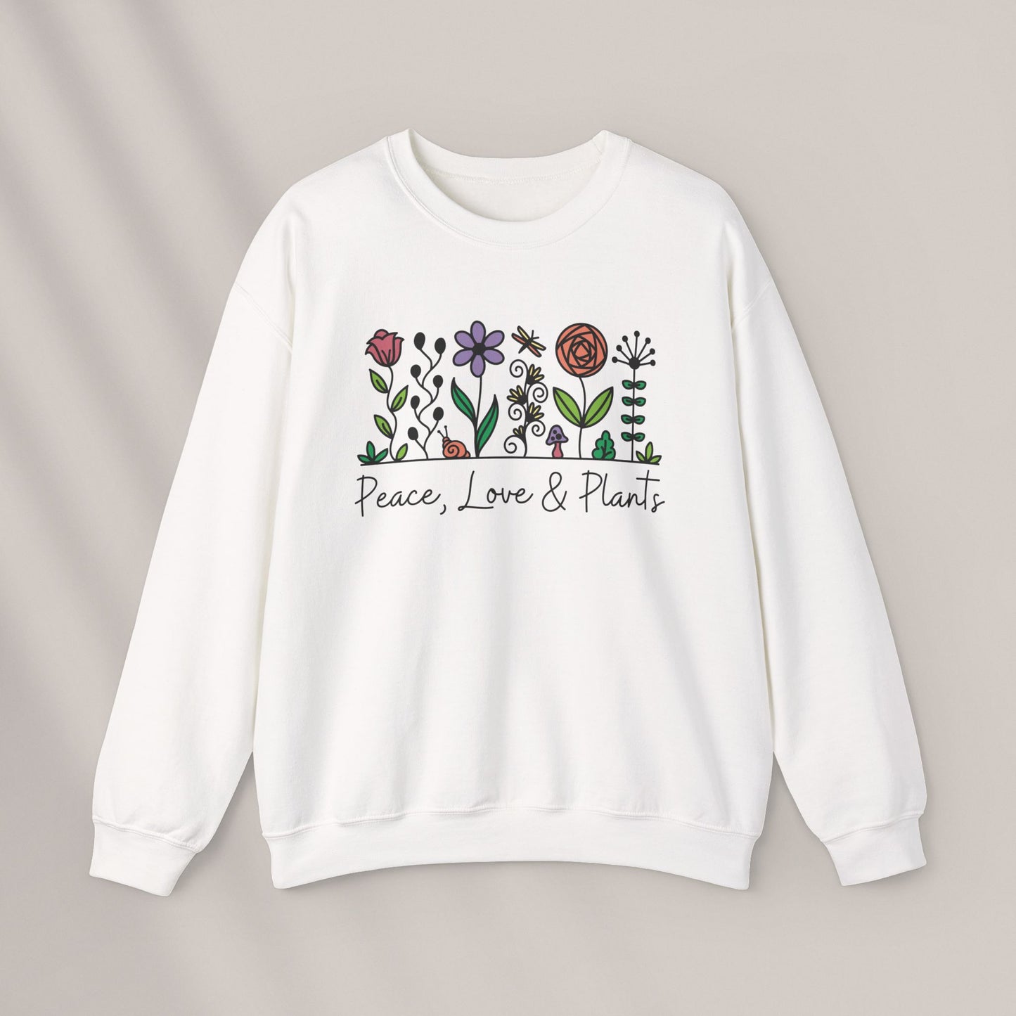 Peace, Love & Plants. Crewneck Sweatshirt