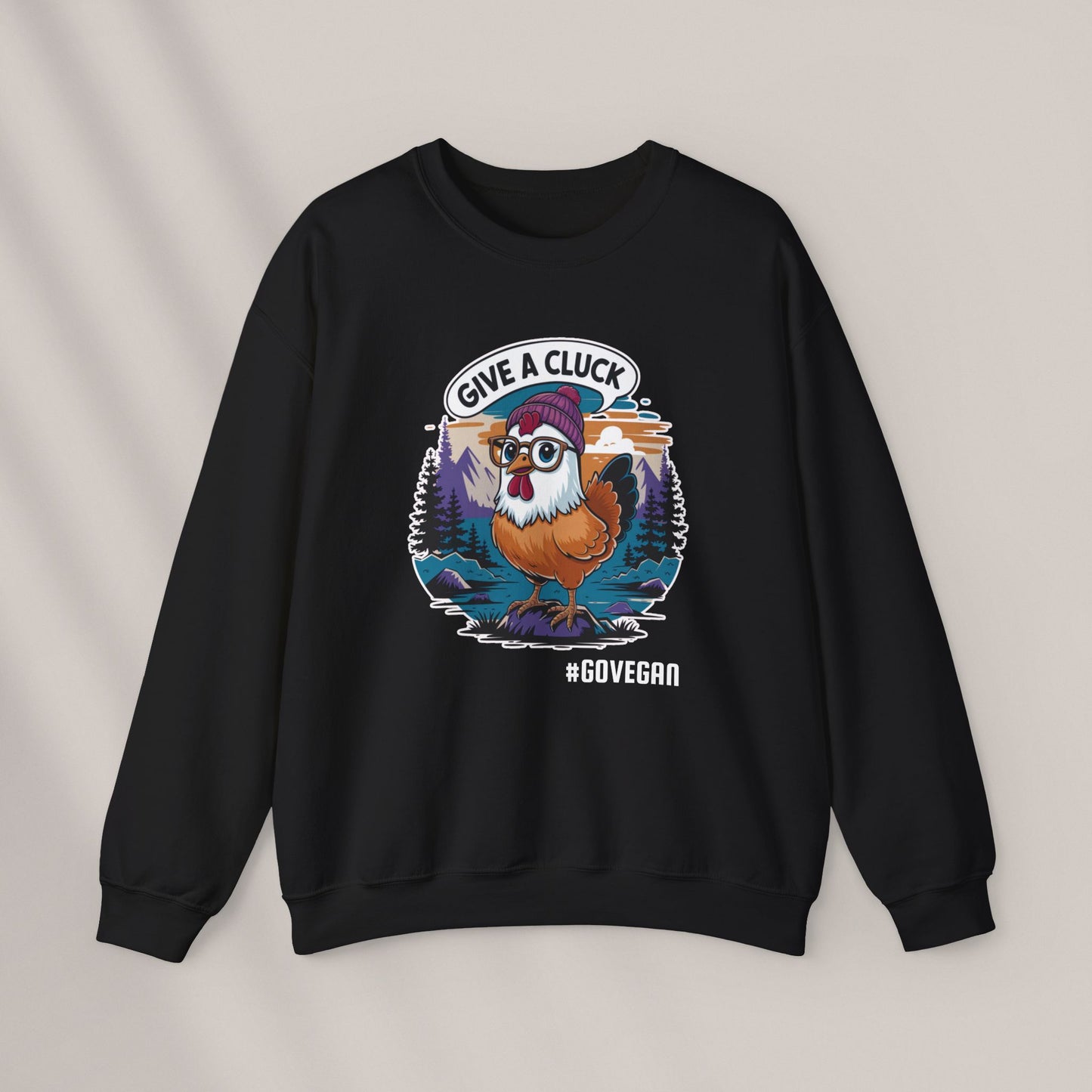 Give a Cluck. Crewneck Sweatshirt