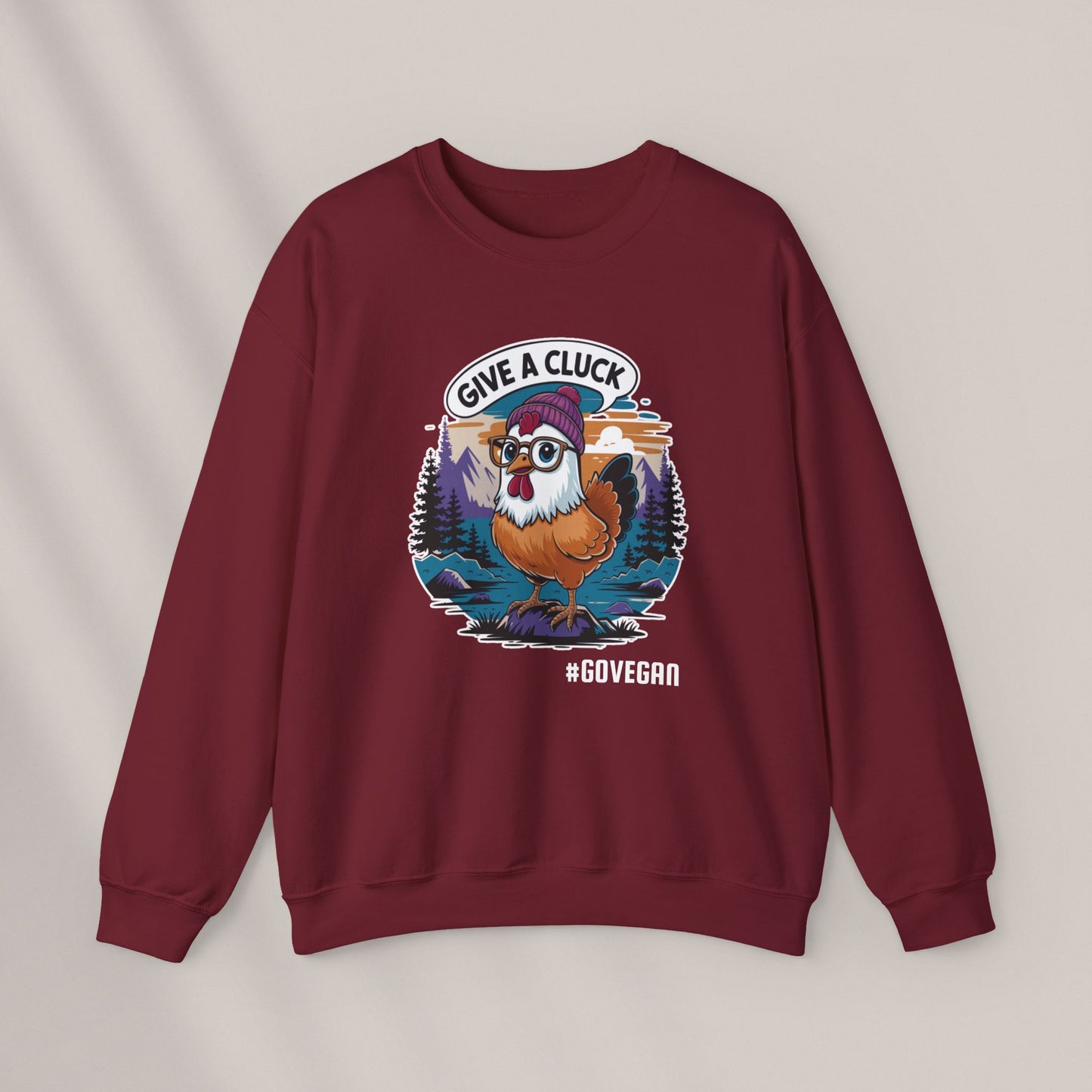 Give a Cluck. Crewneck Sweatshirt
