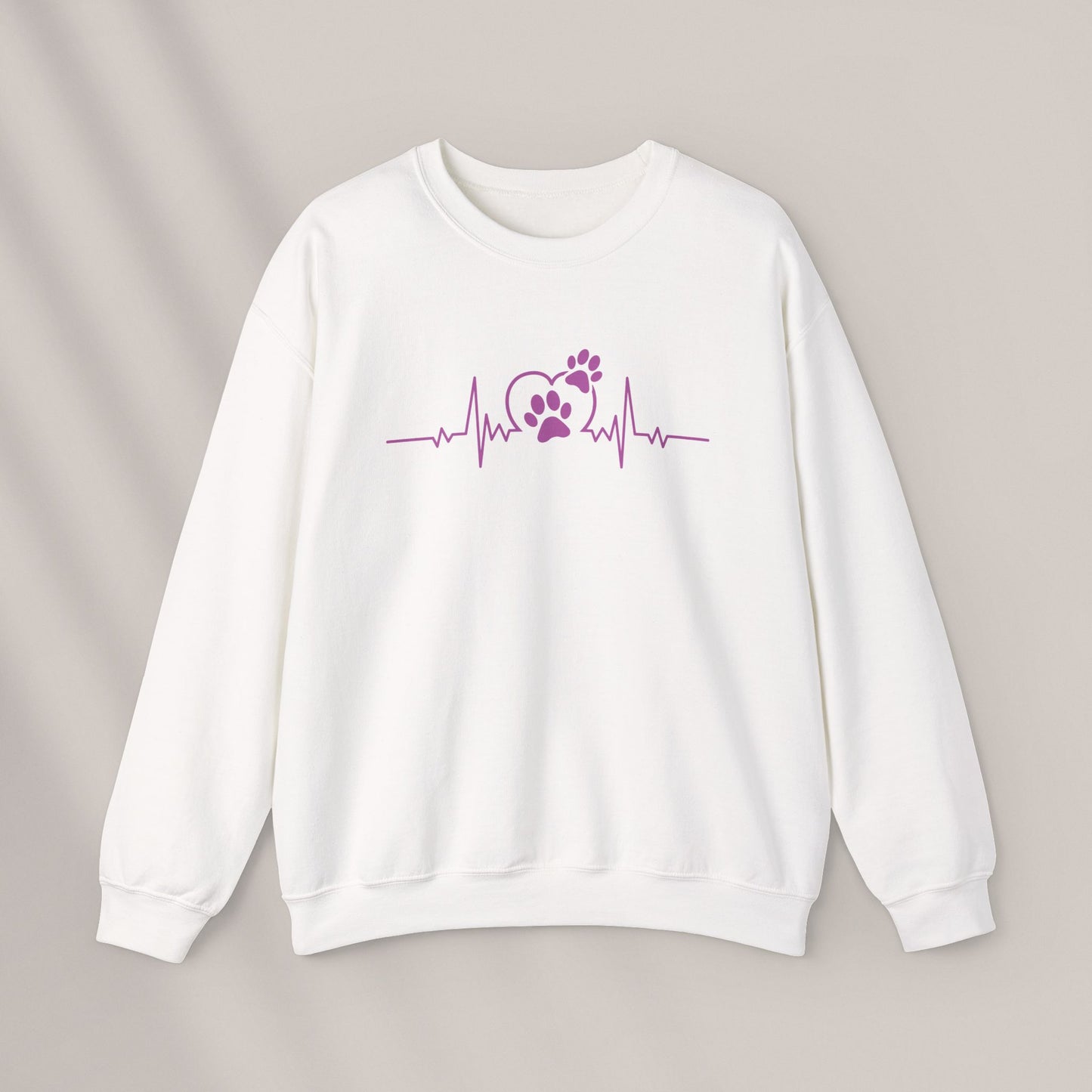 Paw Heartbeat. Crewneck Sweatshirt