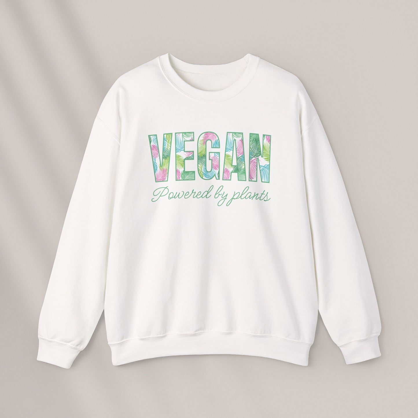Tropical Vegan - Powered by Plants. Crewneck Sweatshirt