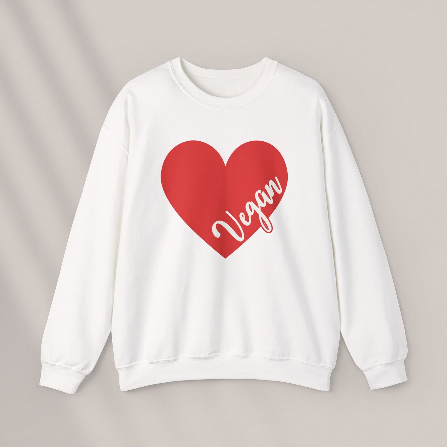 My Vegan Heart - Red. Crewneck Sweatshirt