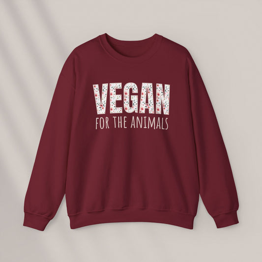 Pink Flowers for the Animals. Crewneck Sweatshirt