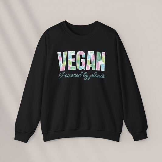 Tropical Vegan - Powered by Plants. Crewneck Sweatshirt