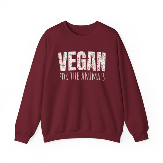 Pink Flowers for the Animals. Crewneck Sweatshirt