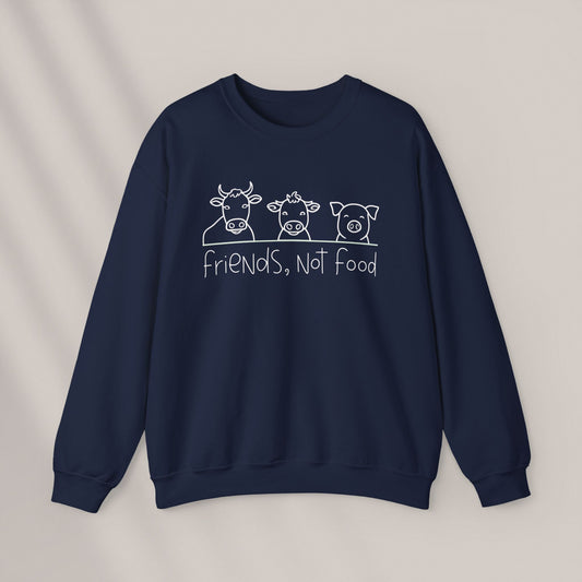 Friends Not Food. Crewneck Sweatshirt
