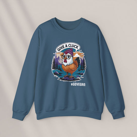Give a Cluck. Crewneck Sweatshirt