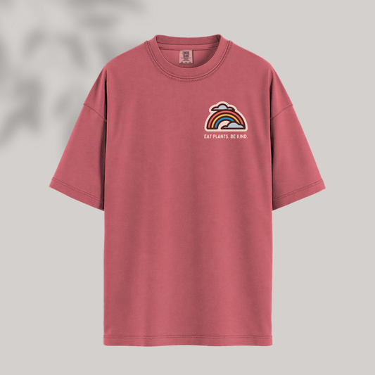 Eat Plants. Be Kind. Rainbow Tee