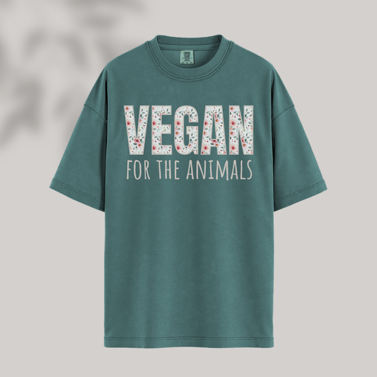 Pink Flowers for the Animals Tee