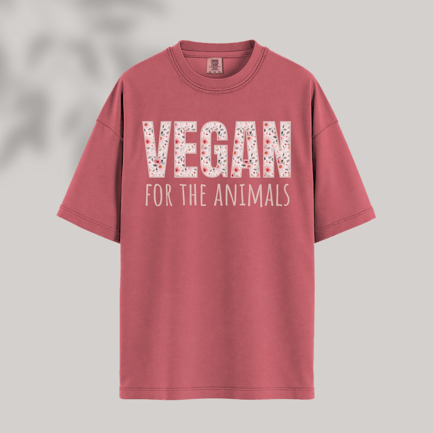 Pink Flowers for the Animals Tee