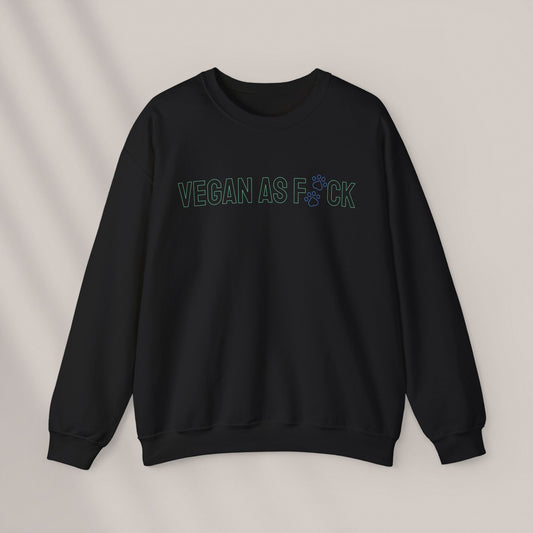 Vegan as F#ck. Crewneck Sweatshirt