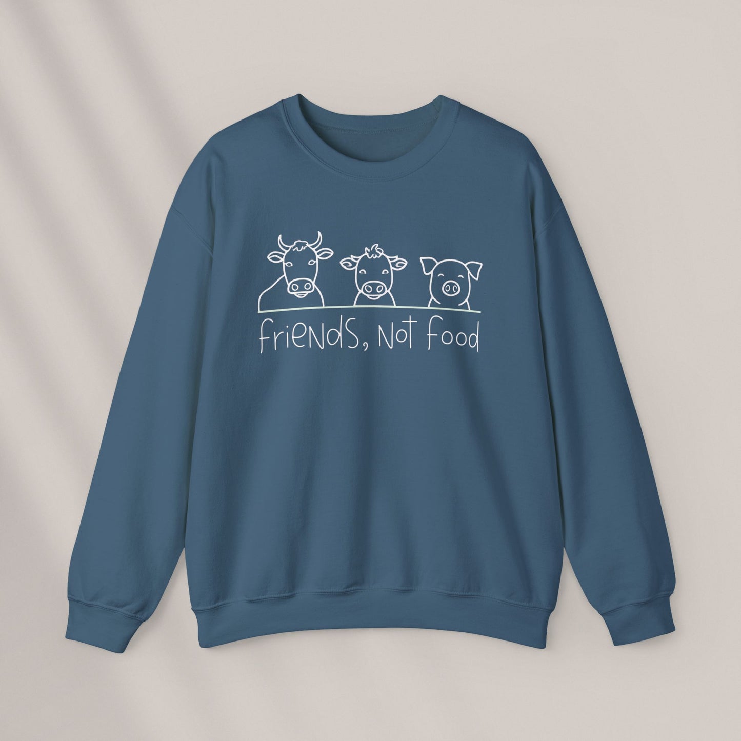 Friends Not Food. Crewneck Sweatshirt