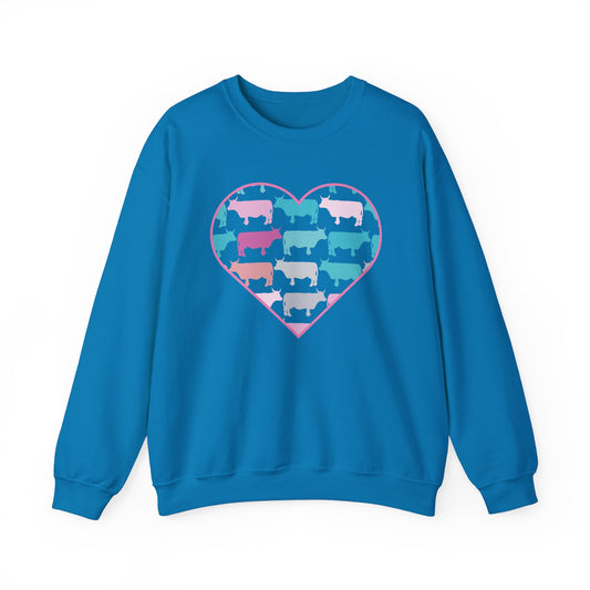 Cow Love. Crewneck Sweatshirt